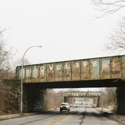 gas station. (c) We're Trying Records gas station.